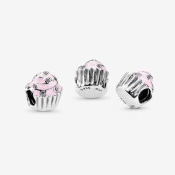 Pandora Pink Cupcake Charm,Perfect Condition - Picture 3 of 4